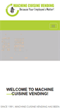 Mobile Screenshot of machinecuisinevending.com